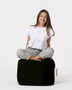 Atelier Del Sofa Square Pouf - Black